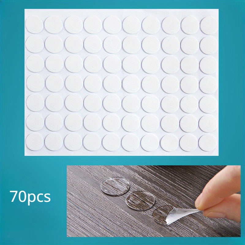 70pcs 20mm Transparent Double-Sided Adhesive Pads