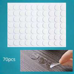 70pcs 20mm Transparent Double-Sided Adhesive Pads