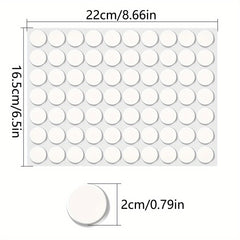 70pcs 20mm Transparent Double-Sided Adhesive Pads