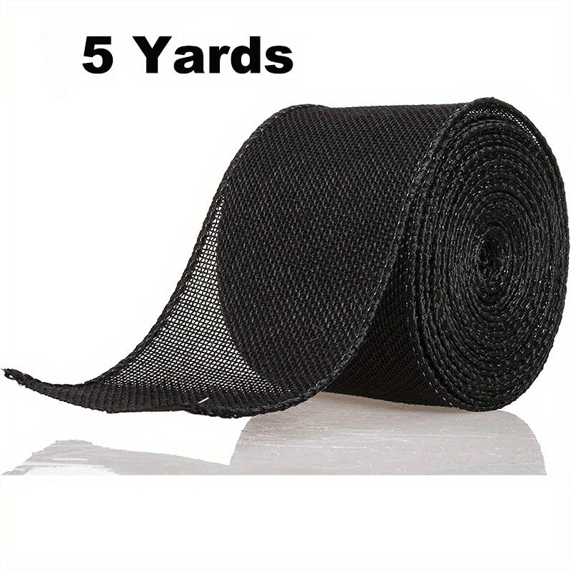 1pc Burlap Wired Ribbon Wire Ribbon Burlap Ribbon For Crafts Halloween Wreath