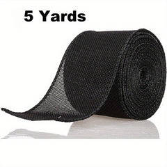 1pc Burlap Wired Ribbon Wire Ribbon Burlap Ribbon For Crafts Halloween Wreath