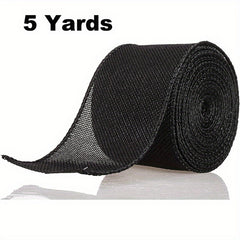 1pc Burlap Wired Ribbon Wire Ribbon Burlap Ribbon For Crafts Halloween Wreath