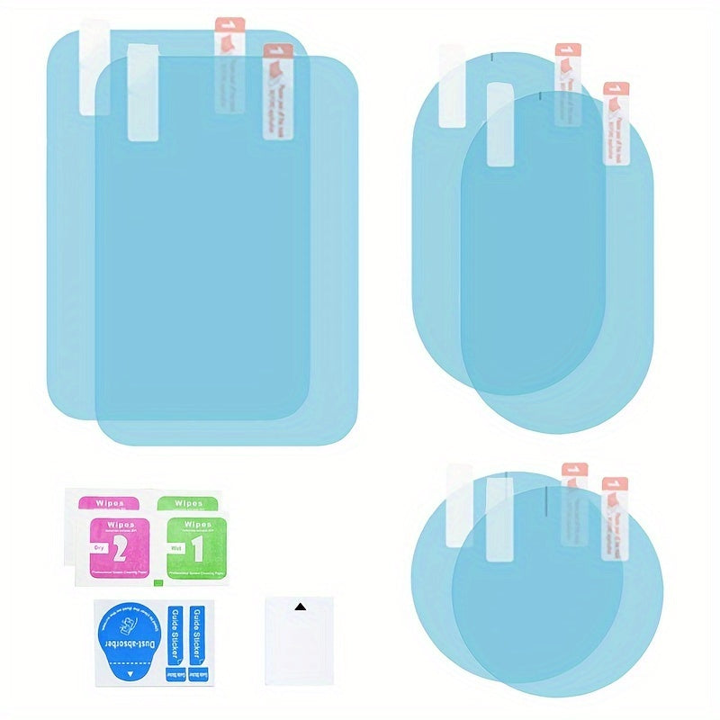 2pcs Clear Rain Film for Car Mirrors - Prevent Water Drops, Anti-Fog