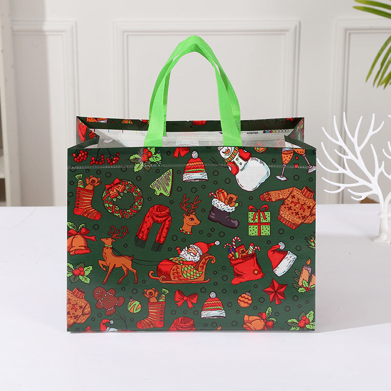 Reusable Non-woven Gift Bag with Handles - Big Grocery Shopping Tote