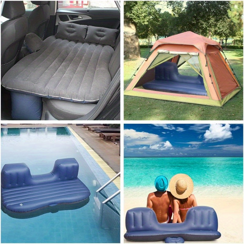 Car Bed Camping Mattress Portable Travel Inflatable Bed for SUV with Air Pillows