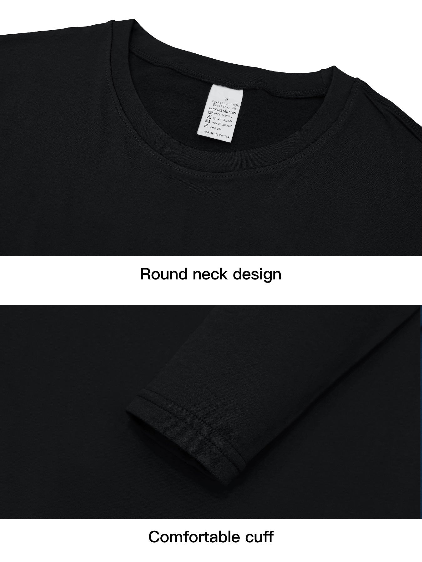 Men's Compression Shirt Long Sleeve Quick-drying Baselayer for Sports Workout