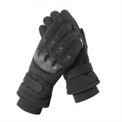Winter Plush Warm Gloves Men Coldproof Windproof Non-slip
