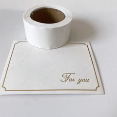 500pcs Transparent Sticker Circular Seal Label Self-adhesive Seal Label