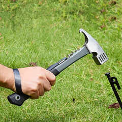 Stainless Steel Camping Hammer with Wood Handle