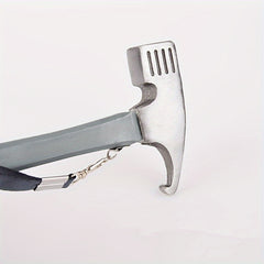 Stainless Steel Camping Hammer with Wood Handle