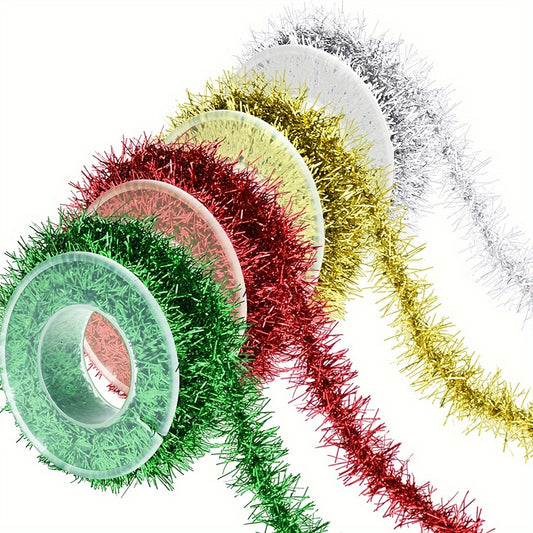3 Yard Christmas Tinsel Ribbon Metallic Garland Glitter