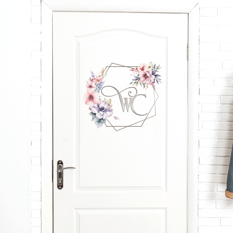 Removable Wall Stickers Toilet Door Stickers