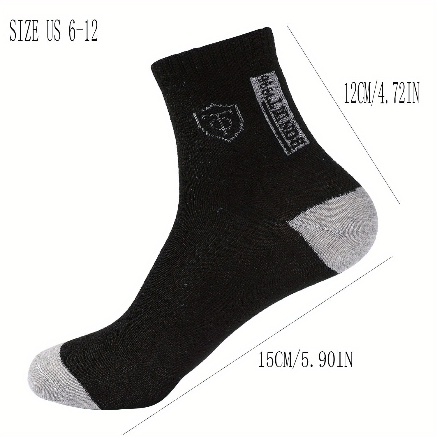 Men's Anti-Odor Ankle Socks 5-Pack