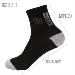 Men's Anti-Odor Ankle Socks 5-Pack