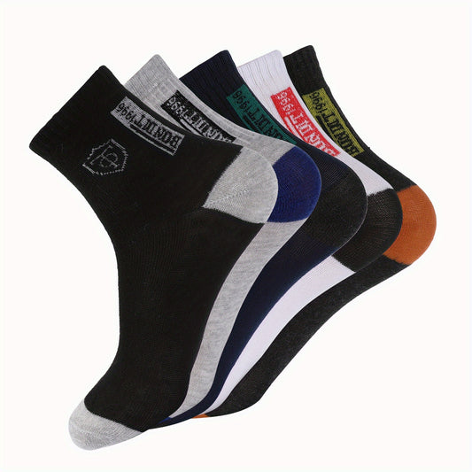 Men's Anti-Odor Ankle Socks 5-Pack