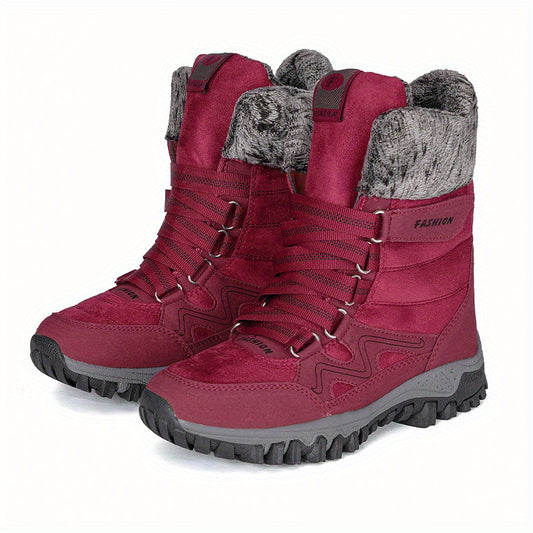 Women's Fur Lined Anti Slip Ankle Snow Boots