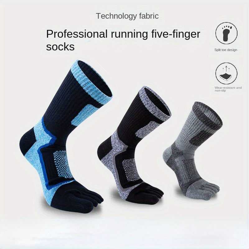 Five Finger Toe Socks Winter Cotton Outdoor Sports Mountaineering Running