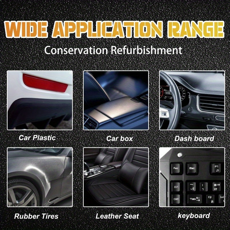 Hydrophobic Ceramic Trim Coating Kit - Plastic Restorer for Cars