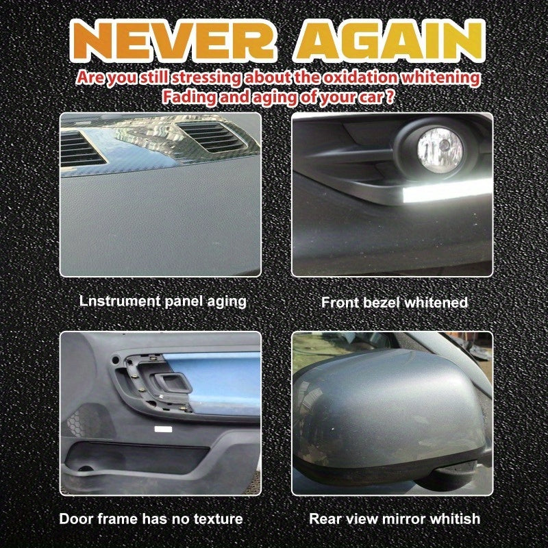 Hydrophobic Ceramic Trim Coating Kit - Plastic Restorer for Cars