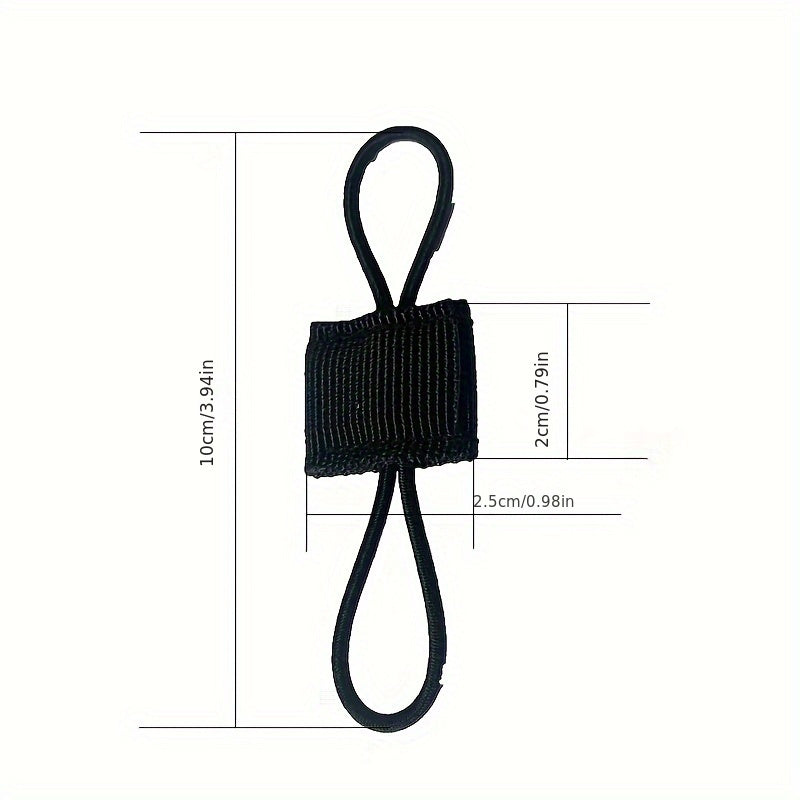 5pcs Outdoor Nylon Fastener Binding Retainer Elastic Molle Ribbon Buckle