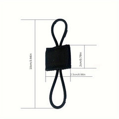 5pcs Outdoor Nylon Fastener Binding Retainer Elastic Molle Ribbon Buckle