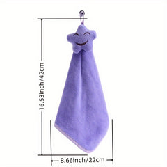 Smiling Face Pattern Towel Thick Water Absorbent