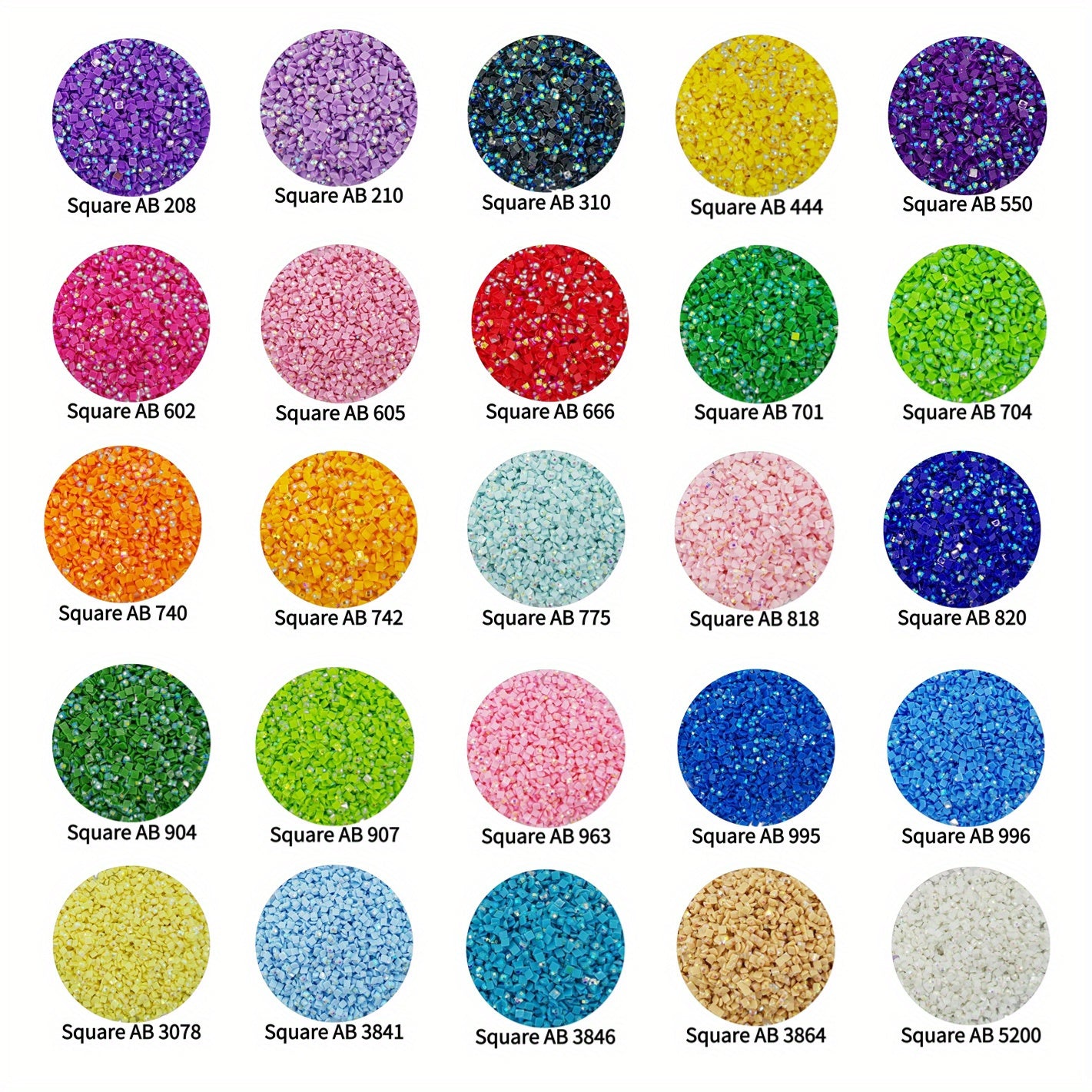 5g AB Diamond 50 Types Round Square Drill Painting Tool