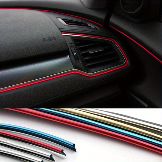 5M Car Interior Trim Sticker Strip Center Console Air Vent Decoration