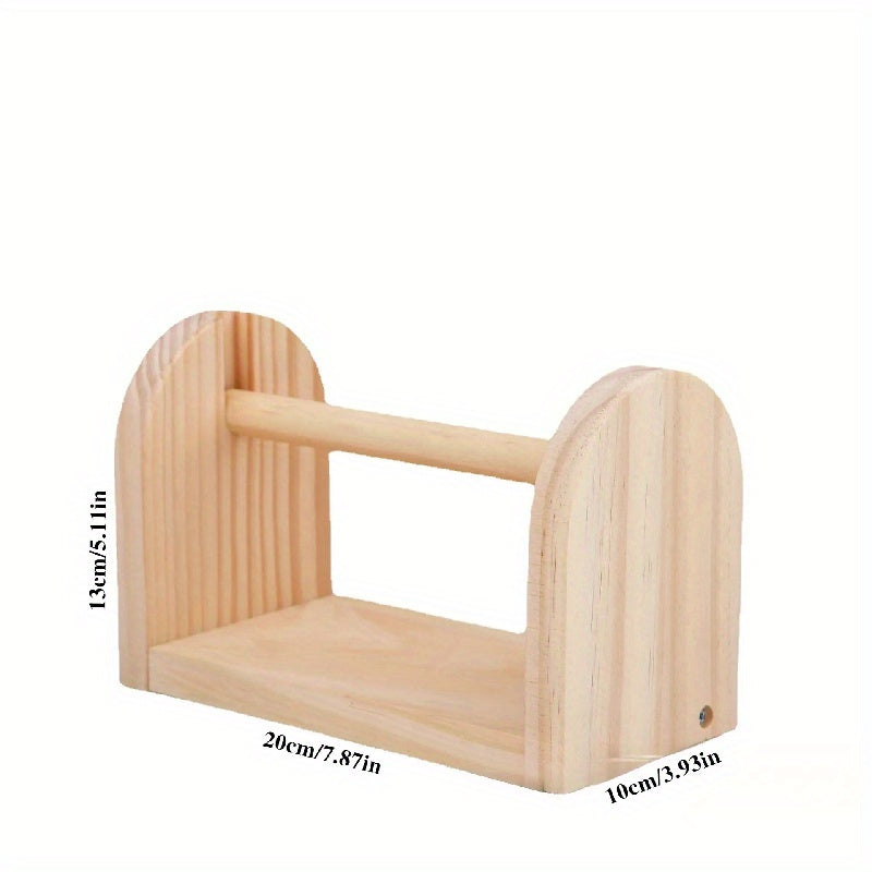 Rotating Wooden Thread Holder for Knitting Yarn Balls - Hand Weaving Tools