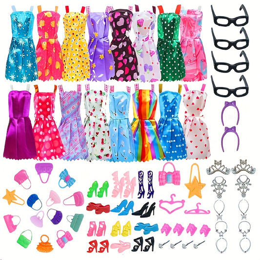 32pcs Doll Accessories Set for 11.5 Inch Dolls Christmas Stocking Gift