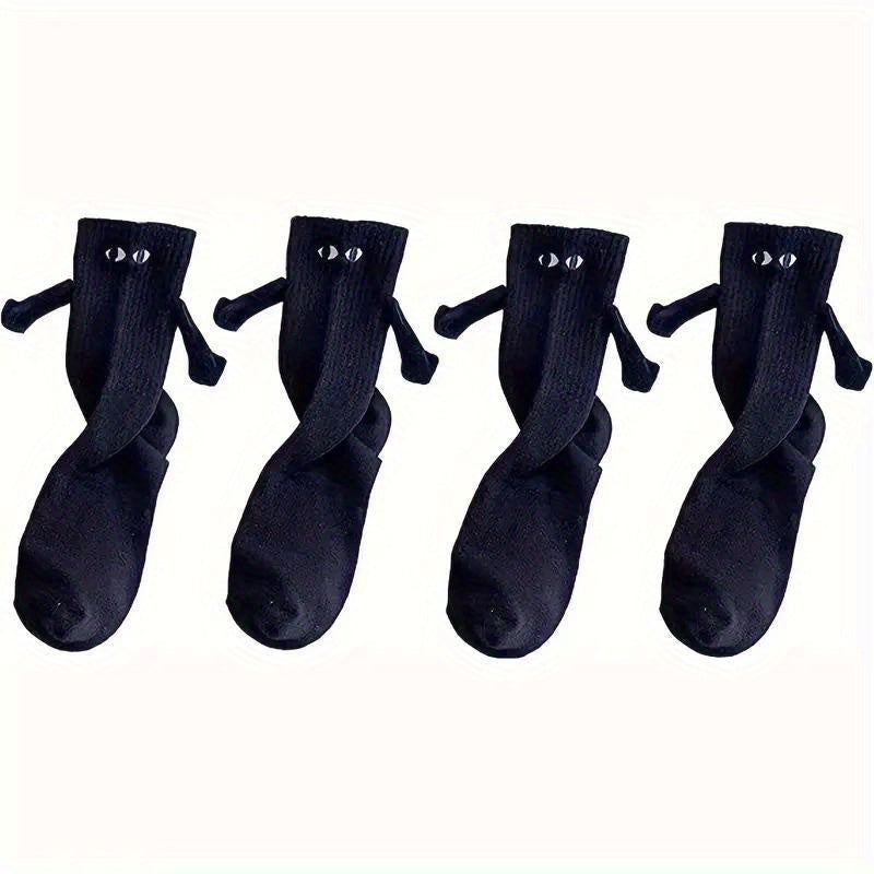 Hand In Hand Magnetic Couples Socks Friends Socks Versatile Mid-tube Gift