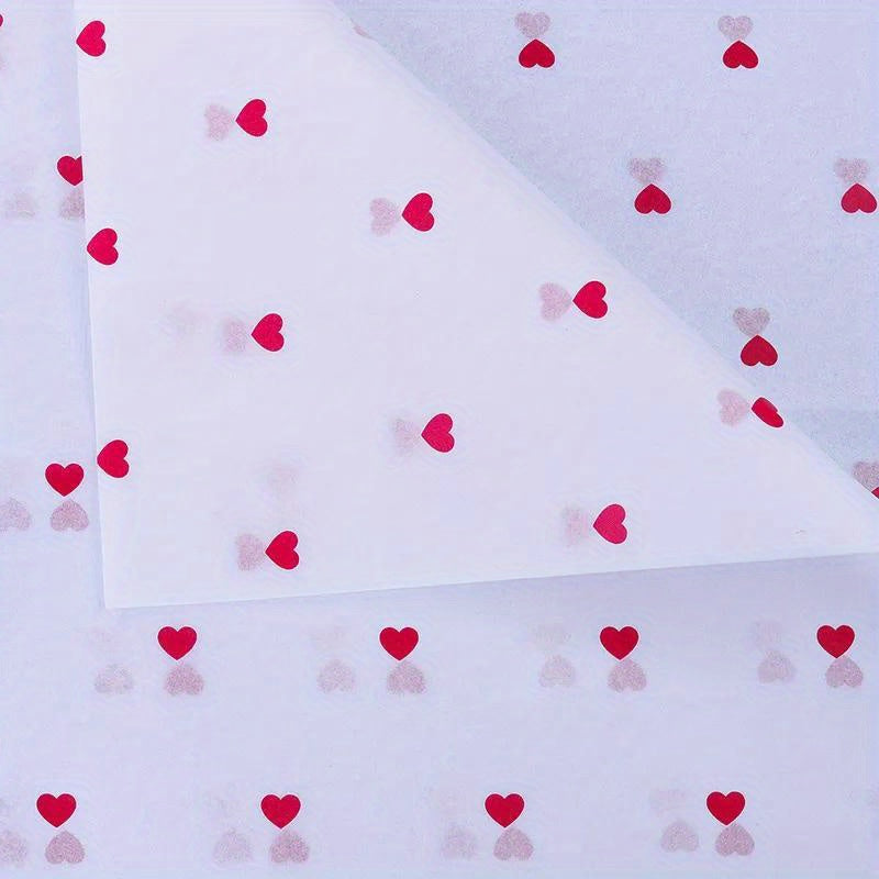 56pcs 700x500mm Peach Heart Tissue Paper DIY Craft Gift Wrapping