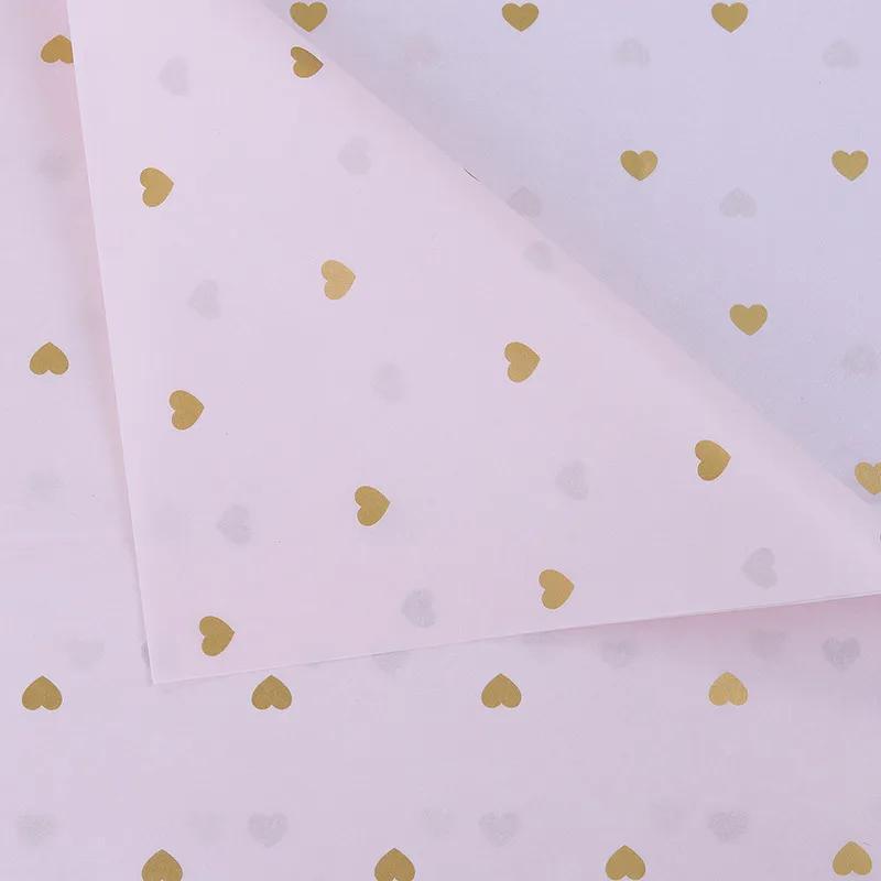 56pcs 700x500mm Peach Heart Tissue Paper DIY Craft Gift Wrapping