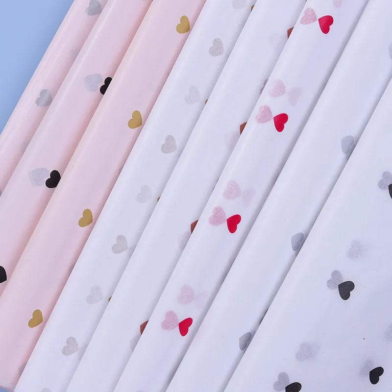 56pcs 700x500mm Peach Heart Tissue Paper DIY Craft Gift Wrapping