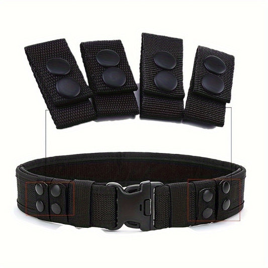 Durable Tactical Belt With Snap Type Fixed Buckle For Secure Fit