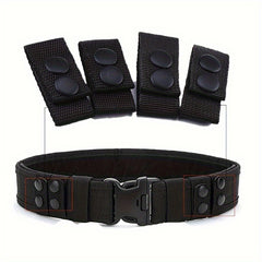 Durable Tactical Belt With Snap Type Fixed Buckle For Secure Fit