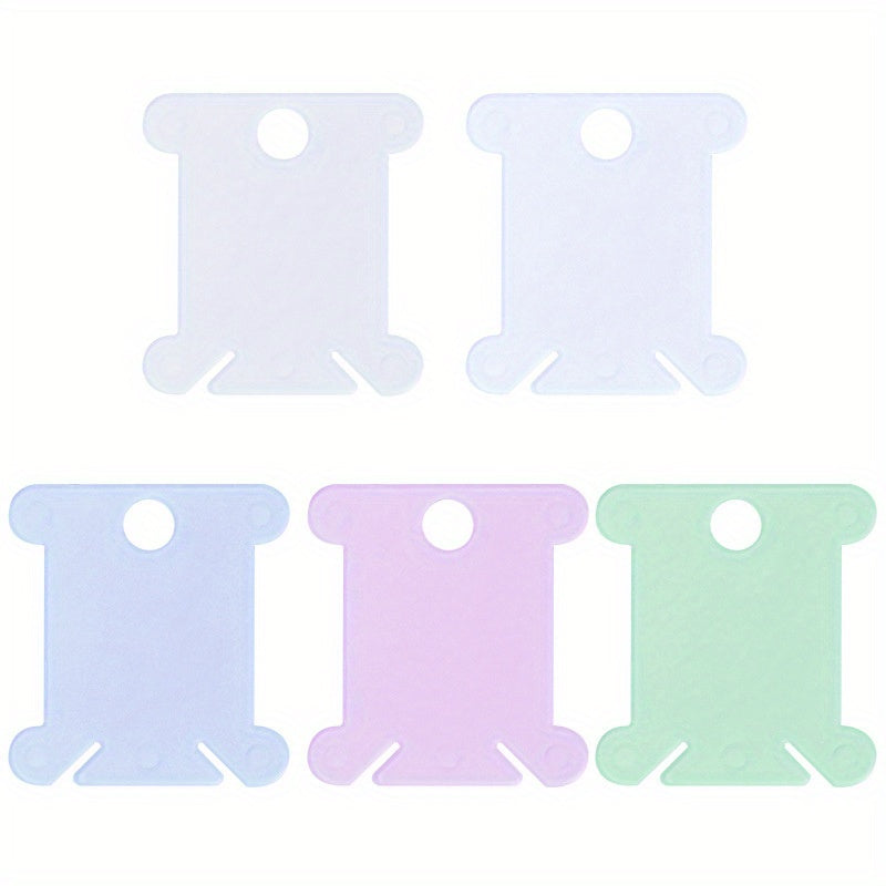 50/100pcs Cross Stitch Thread Winding Board Thread Winder Plastic Organizer