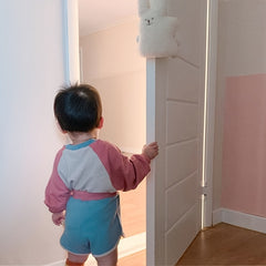 Door Pinch Guard Stretchable Door Stopper Prevents Slamming Doors