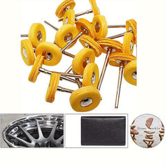 10pc Small Muslin Polishing Wheel for Drill Bits - 3.0mm