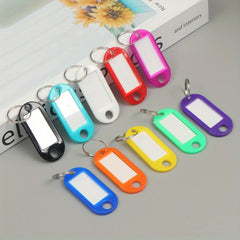 10pcs Plastic PP Key Chain Luggage Tag Hotel Number Classification