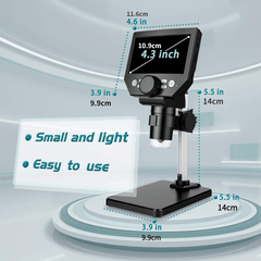 LCD Digital Microscope 1080P 10 Megapixels 1-1000X Zoom Stereo Camera