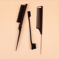 3pcs Hair Brush Set Hair Comb Double Sided Hairline Brush Smooth Comb