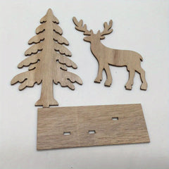 Wooden Ornaments Craft Wood Slices Christmas Tree Decoration DIY