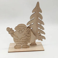 Wooden Ornaments Craft Wood Slices Christmas Tree Decoration DIY