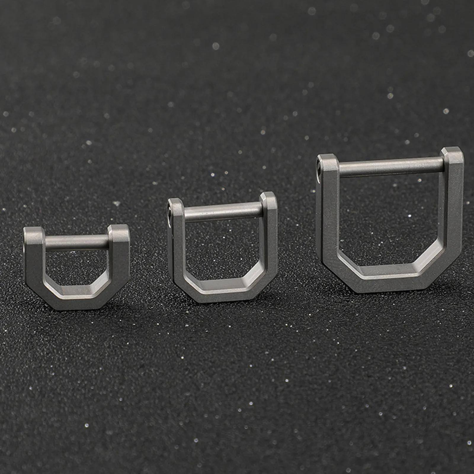 Titanium Alloy Key Ring D-Ring Keychain