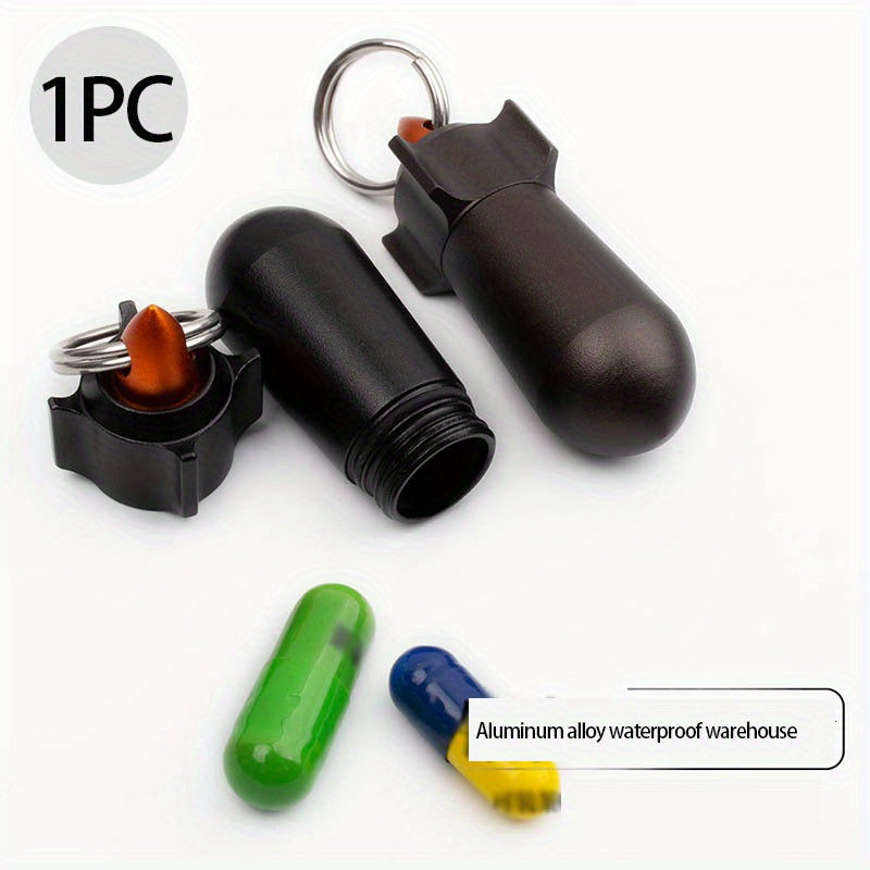 Mini Sealed Aluminum Waterproof Medicine Bottle for Outdoor Survival