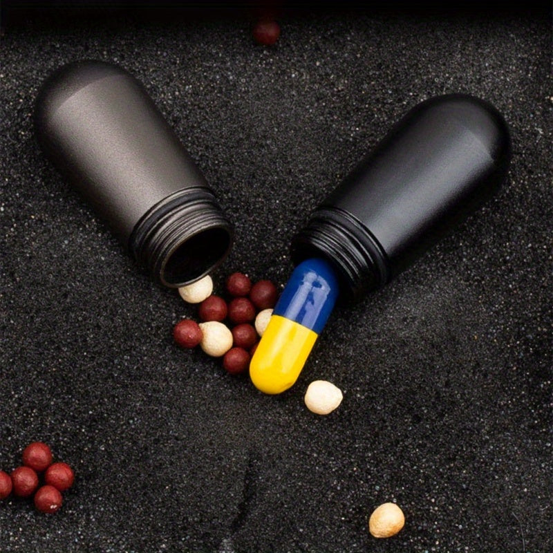 Mini Sealed Aluminum Waterproof Medicine Bottle for Outdoor Survival