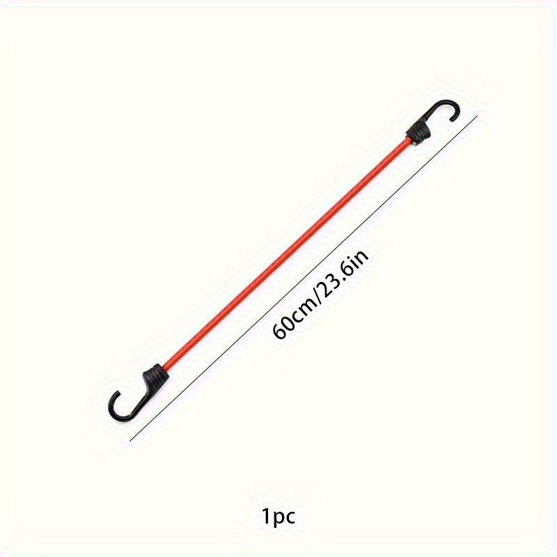 24-40 Inch Bungee Cord Dual Hooks Heavy Duty Elastic Straps Gray