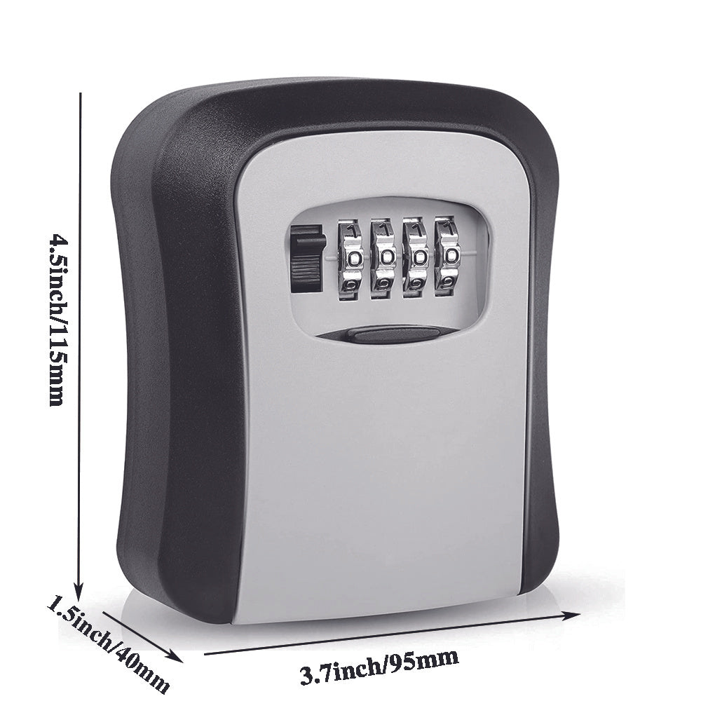 Waterproof Key Lock Box Portable Combination Lockbox for House & Car Keys