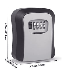Waterproof Key Lock Box Portable Combination Lockbox for House & Car Keys